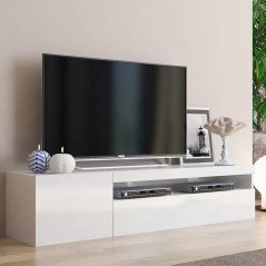 Mobile Tv Basso Design Moderno 150 cm Lusid con 2 Ante