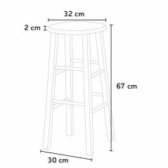 16 Sgabelli Stock in Legno Alti da Bancone Bar e Birreria Pub