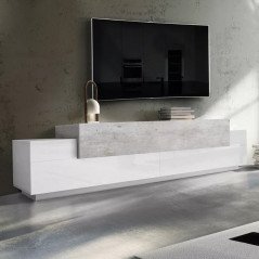 Mobile Porta Tv 240 cm Design Moderno Basso con Ante Coev