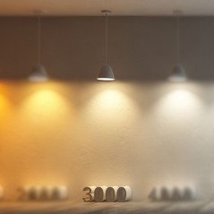 Lampadario Led Design Moderno a Sospensione 20W Luce Calda