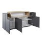 Credenza 4 Ante per Soggiorno Mobile Buffet Moderno Coev