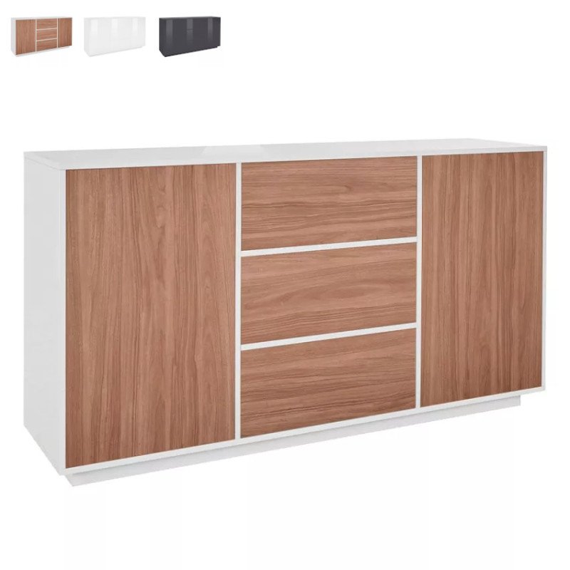 Credenza Buffet Moderna con Cassetti e Ante Flove per Soggiorno