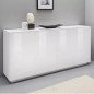 Madia Moderna 180 cm con 4 Ante Contemporanea Legno Flove