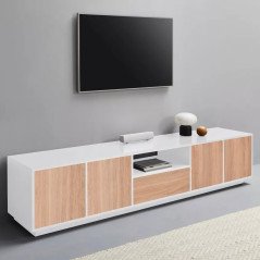 Mobile Basso Porta Tv con Ante 220 cm Flove Design Moderno