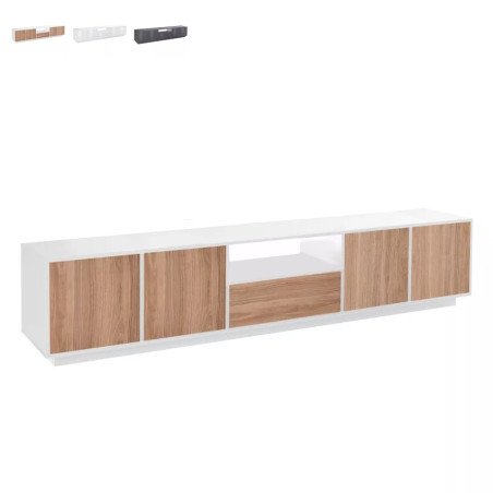 Mobile Basso Porta Tv con Ante 220 cm Flove Design Moderno