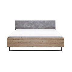 Letto 160x210 cm Matrimoniale con Testata in Legno Lapys