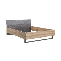 Letto 160x210 cm Matrimoniale con Testata in Legno Lapys