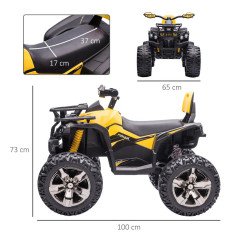 Quad Giocattolo Elettrico per Bambini 12v da 3 a 5 Anni