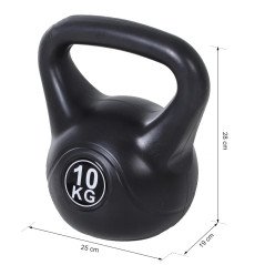 Kettlebell da 10 Kg per Allenamento Palestra con Peso a Sfera