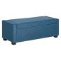 Panca Contenitore in Tessuto Imbottita Pouf Fondo Letto 120 cm