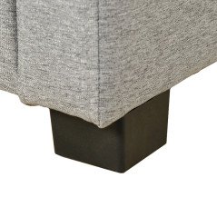 Panca Contenitore in Tessuto Imbottita Pouf Fondo Letto 120 cm