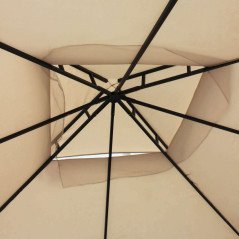 Copertura Gazebo Antivento 3x3 Telo di Ricambio Beige