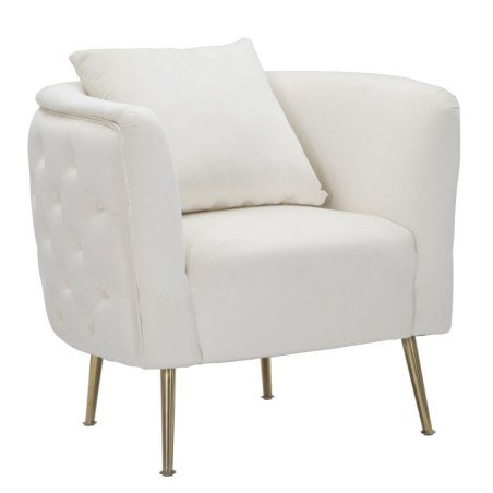 Poltrona Velluto Vintage Design Chesterfield Imbottita