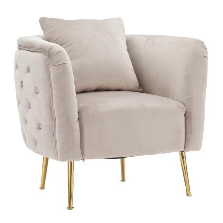 Poltrona Velluto Vintage Design Chesterfield Imbottita
