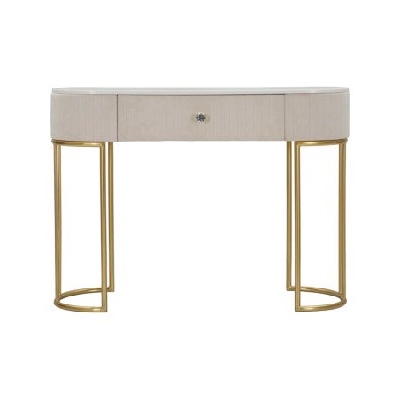 Consolle Ingresso Oro e Marmo con Cassetto Elegante 100 cm Presie