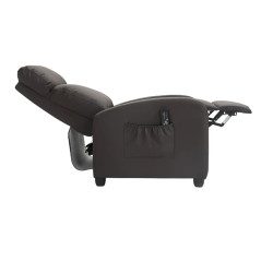 Poltrona Relax Massaggiante Reclinabile in Ecopelle Ergonomica