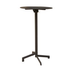Stock 10 Tavoli Alti da Bar Esterno Pieghevoli 60 cm Rotondi