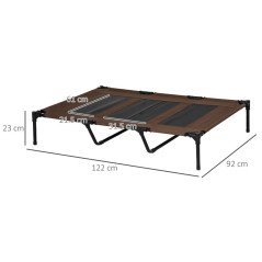 Cuccia Letto per Cani Rialzato Taglia Grande Xxl 122x92x23 cm