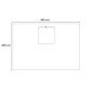 Telo Laterale Impermeabile con Finestra per Gazebo 3x3 Bianco