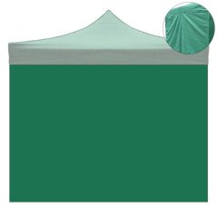 Telo Laterale Impermeabile Antivento per Gazebo 3x3 Verde