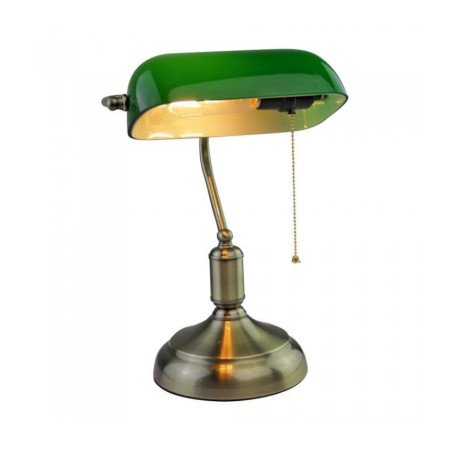 Lampada da Scrivania Vintage da Tavolo Verde Ministeriale