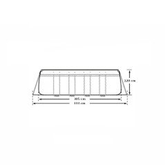 Piscina Fuori Terra Hydrium 56566 Bestway 305x122 Resistente