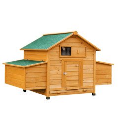 Pollaio Prefabbricato per 5 Galline 150x100x96.5 Casetta Legno Coniglio