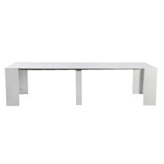 Tavolo Consolle Allungabile 3 Metri con Porta Allunghe Legno 90x50