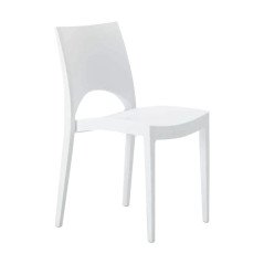 20 Stock Sedie in Plastica Impilabili per Bar Esterno Colorate Paris Grand Soleil
