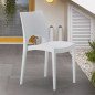 20 Stock Sedie in Plastica Impilabili per Bar Esterno Colorate Paris Grand Soleil