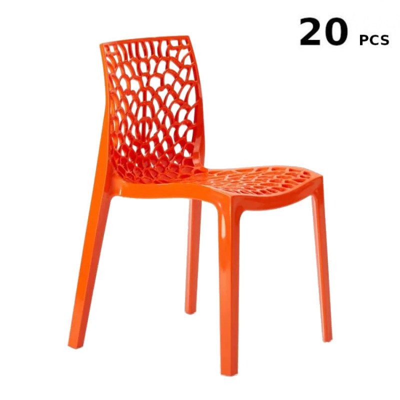 Stock Sedie Polipropilene 20 pezzi da Esterno Grand Soleil Gruvyer per Dehors Bar Stock Sedie Polipropilene 20 pezzi da Esterno Grand Soleil Gruvyer per Dehors Bar