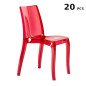 Stock Sedie Trasparenti da 20 Grand Soleil Policarbonato Impilabili per Ristoranti