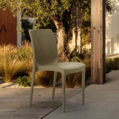 Sedia in Polyrattan Esterno Boheme Grand Soleil Impilabile Plastica