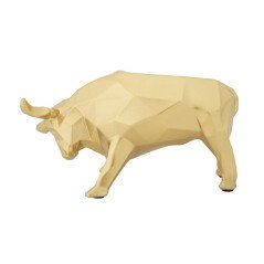 Statuetta Toro Wall Street Design Animali Soprammobili Moderni Soggiorno