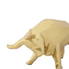Statuetta Toro Wall Street Design Animali Soprammobili Moderni Soggiorno