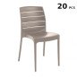 Stock Sedie Plastica Giardino Impilabili Grand Soleil Offerta da 20 Pezzi