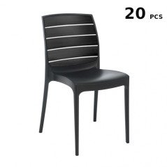 Stock Sedie Plastica Giardino Impilabili Grand Soleil Offerta da 20 Pezzi