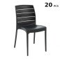 Stock Sedie Plastica Giardino Impilabili Grand Soleil Offerta da 20 Pezzi