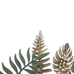 Foglie in Metallo da Parete Pannello Decorativo Muro 3D