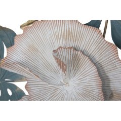 Foglie in Metallo da Parete Pannello Decorativo Muro 3D