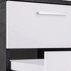 Scrivania ad Angolo con Cassetti per Ufficio Pc Angolare Moderna