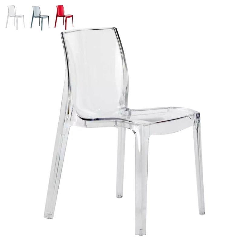 Sedia Policarbonato Trasparente Grand Soleil Femme Fatale Design