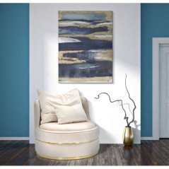 Quadro Moderno Soggiorno Dipinto Mare Astratto 60x80 cm