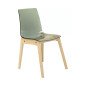 Sedie Grand Soleil Trasparenti con Gambe in Legno Lollipop Wood