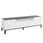 Mobile TV 160 cm Basso Moderno Legno 2 Ante Sobre Salotto