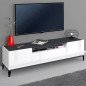 Mobile TV 160 cm Basso Moderno Legno 2 Ante Sobre Salotto