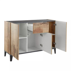 Madia Moderna Legno 3 Ante Credenza 120 x 40 cm Sobre