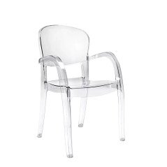 Poltroncine Trasparenti Grand Soleil Sedie Policarbonato con Braccioli Joker