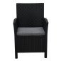 Set Giardino 2 Posti in Polyrattan per Esterno in Resina