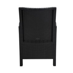 Set Giardino 2 Posti in Polyrattan per Esterno in Resina